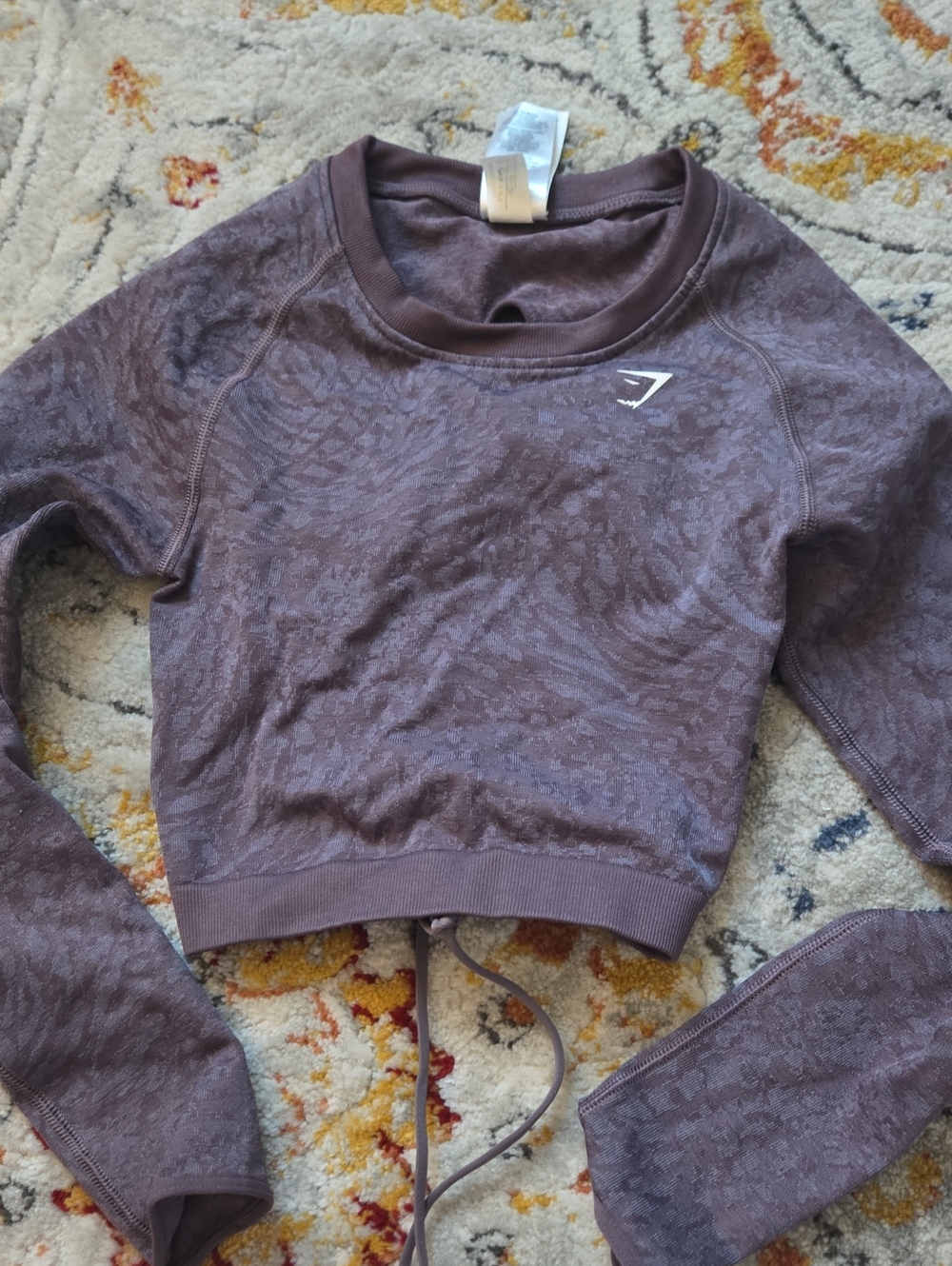 Gymshark Women's Cropped Seamless Crew Sweater - Mauve